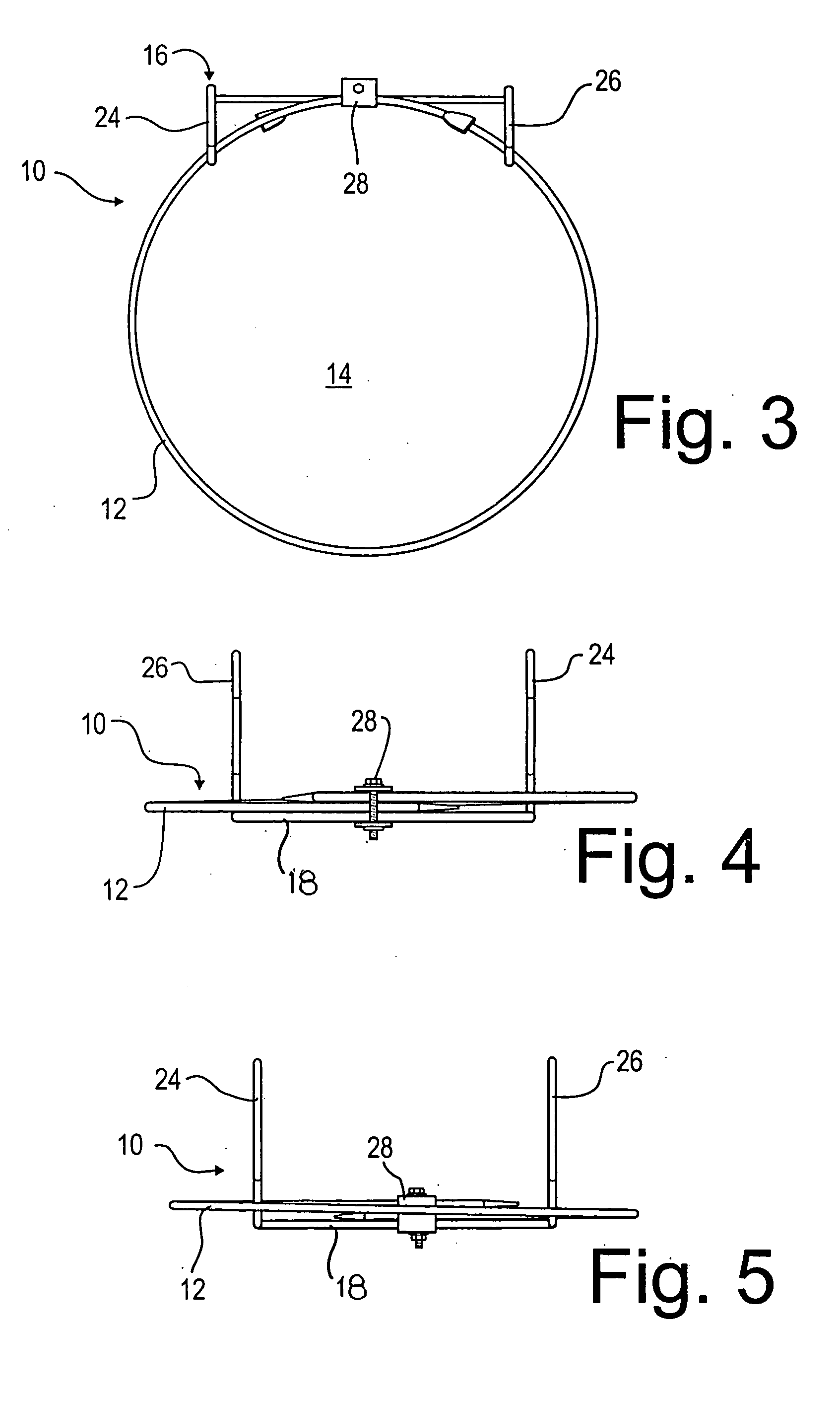 Receptacle support device for balcony or railing