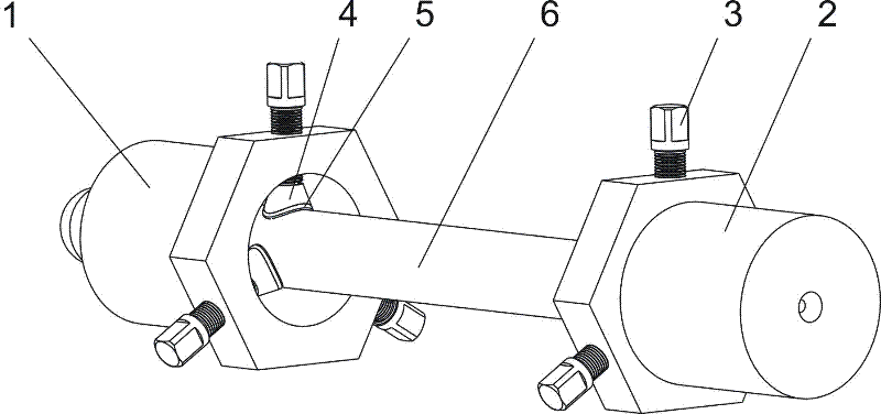 Combined fixture used for fixing optical fiber stress rod