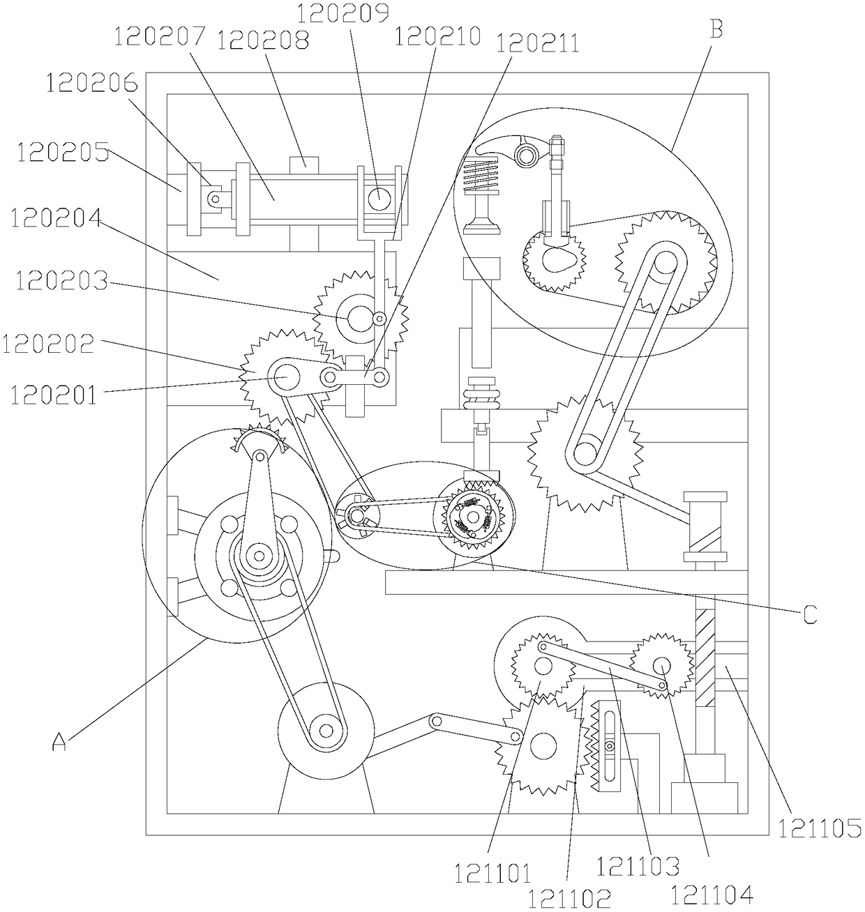 Water supply and drainage ditch wall cleaning machine for houses and residences