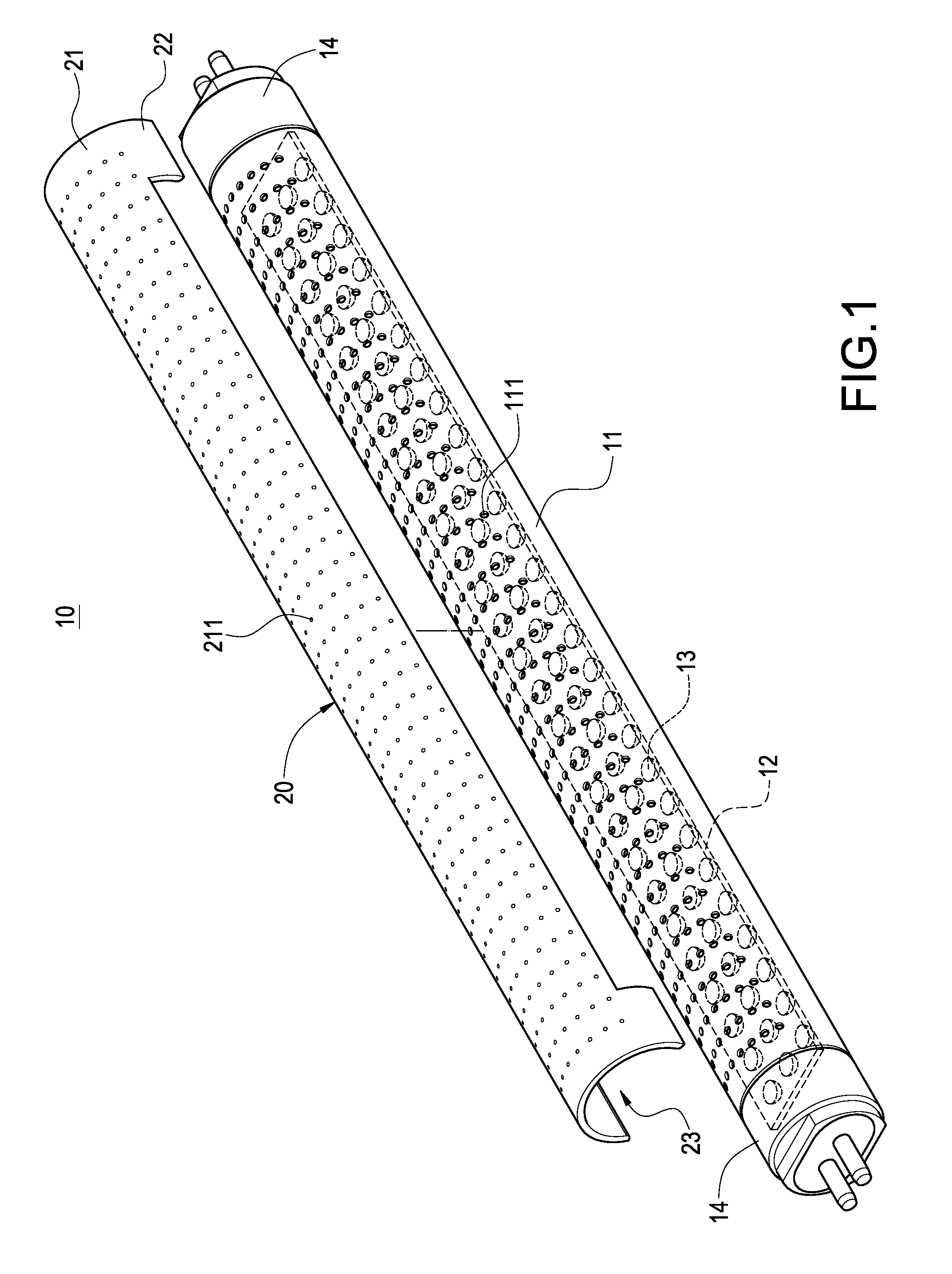 Protecting cover and LED lamp tube having the same