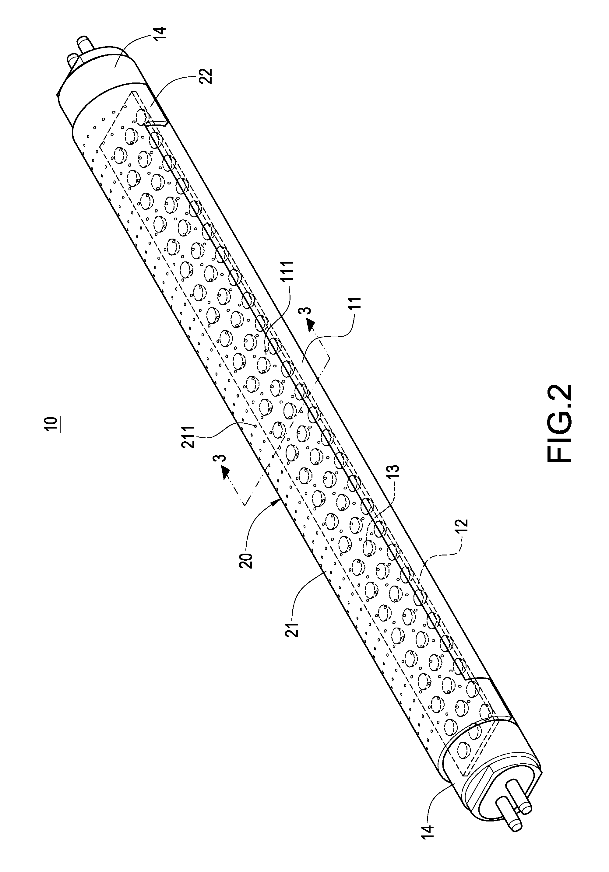 Protecting cover and LED lamp tube having the same