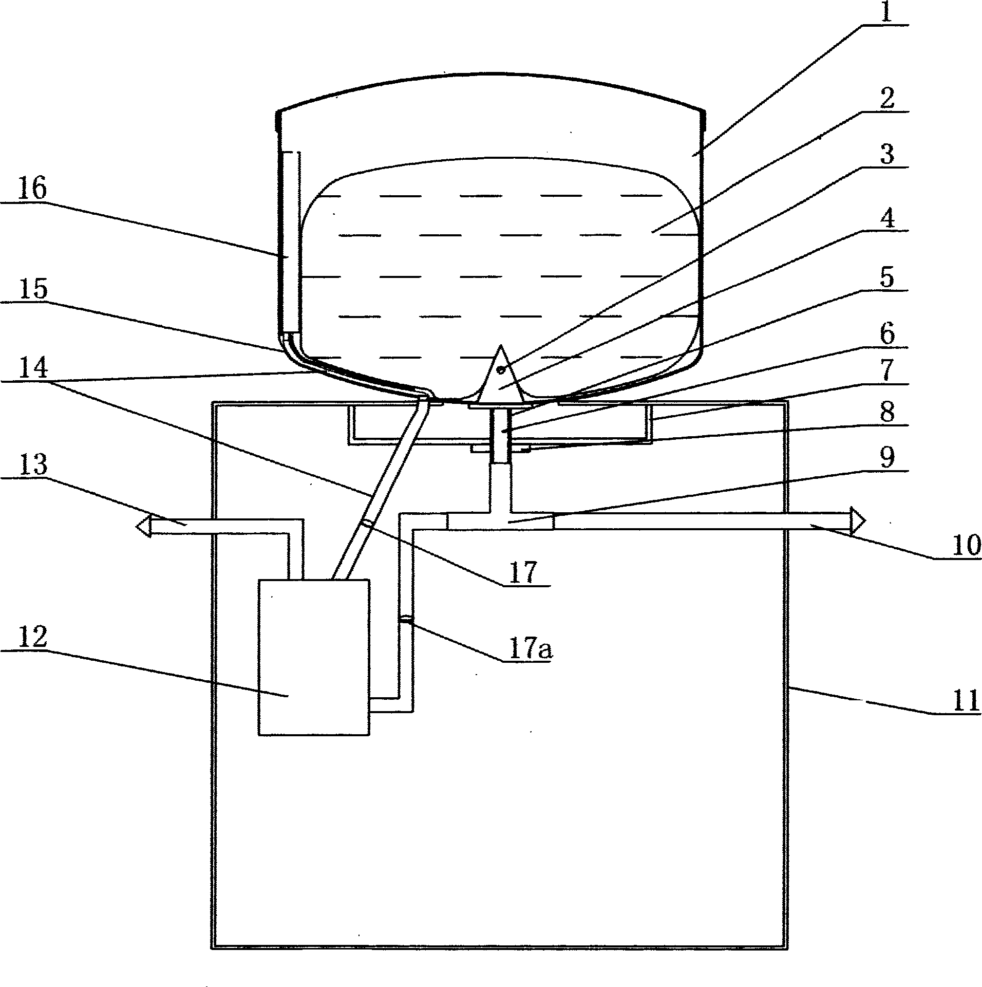 Packed water drinking machine