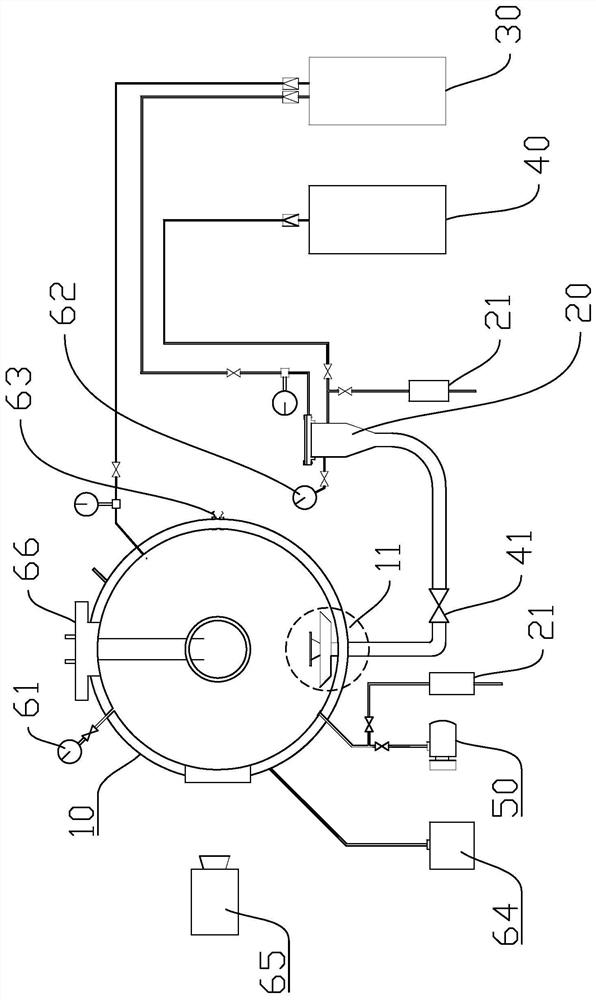 Explosion test device and method for uniformly distributed dust cloud in mixed gas environment