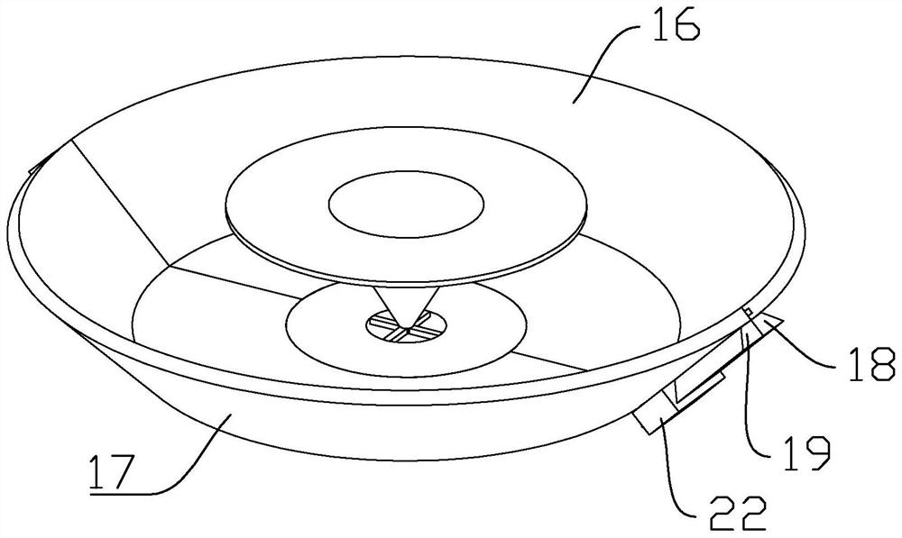 Explosion test device and method for uniformly distributed dust cloud in mixed gas environment