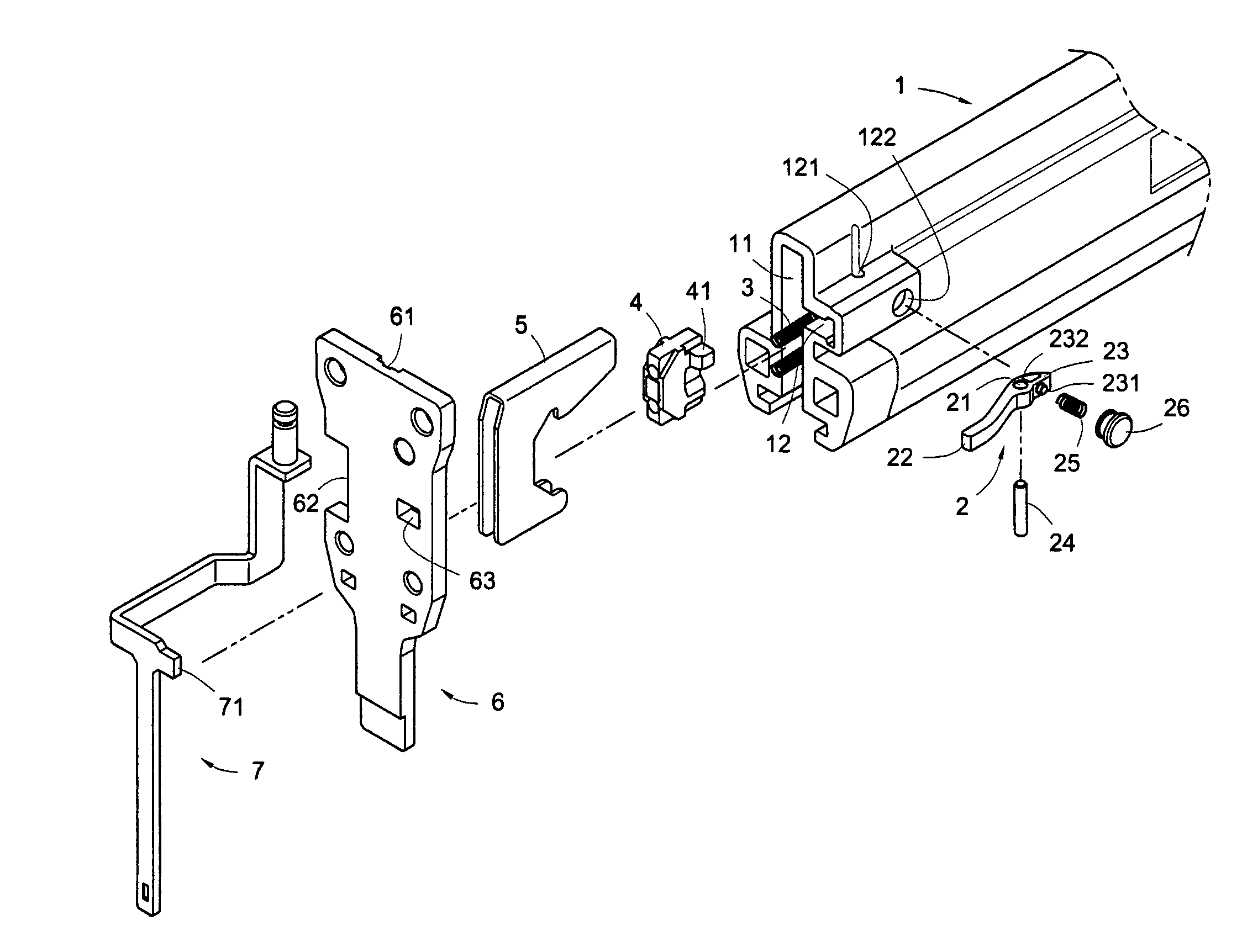 Braking mechanism for nail driver