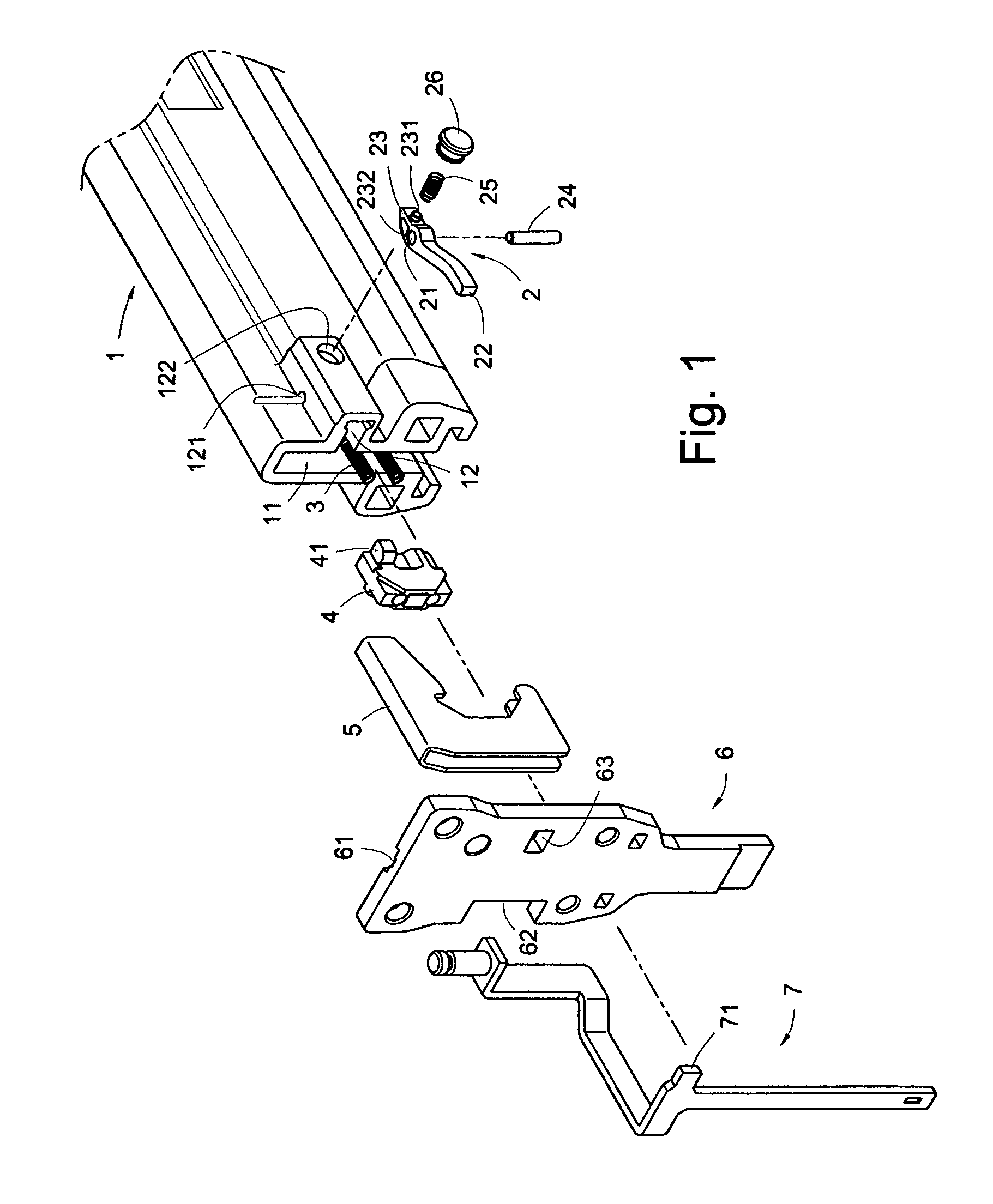 Braking mechanism for nail driver