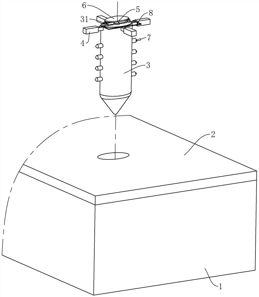 Anchoring lawn and construction process thereof