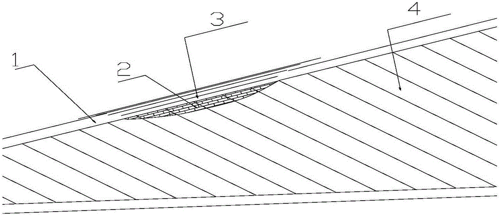 Skin damage repair method for aluminum alloy skin foam sandwich part