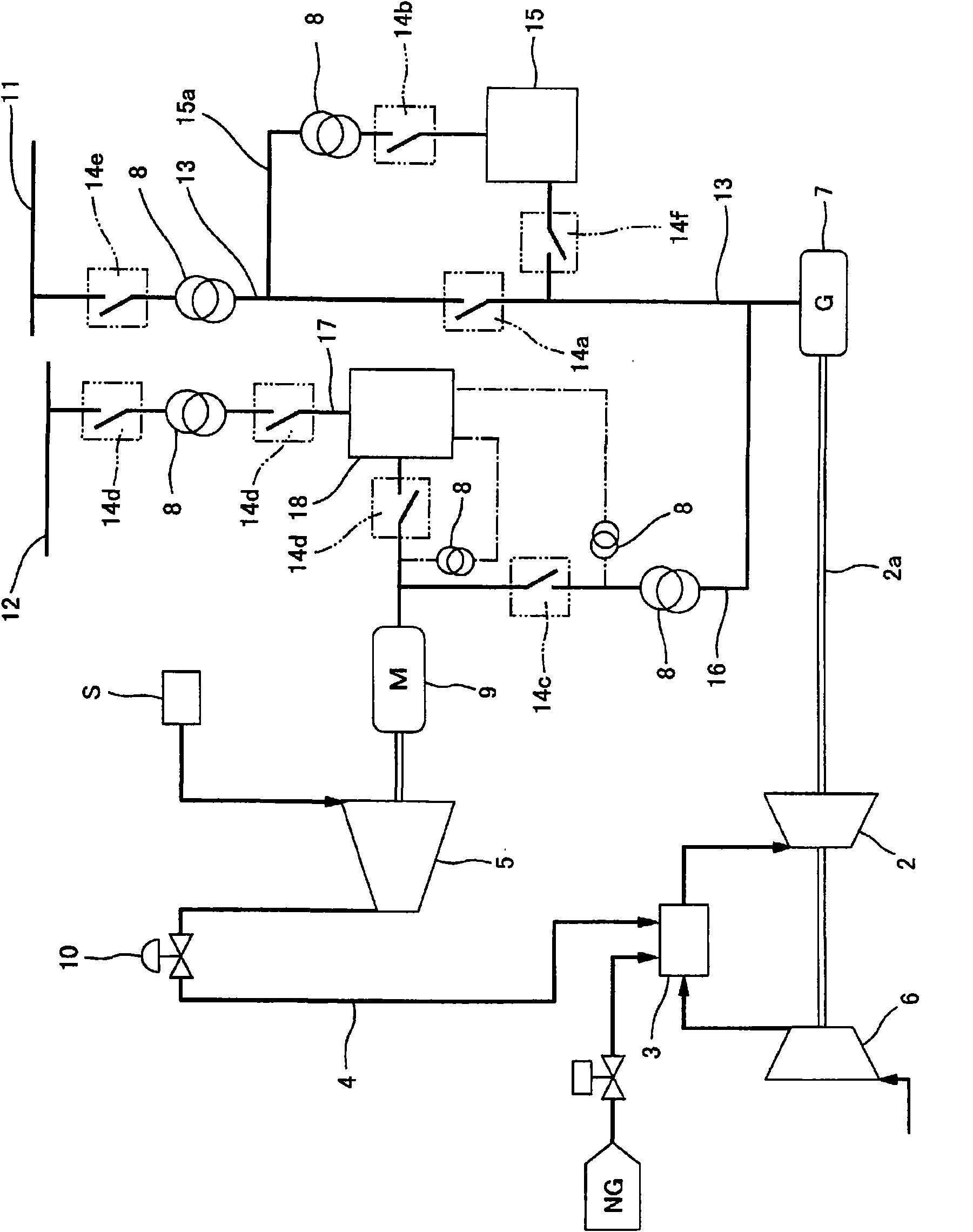 Gas turbine power generation system and its operation control method