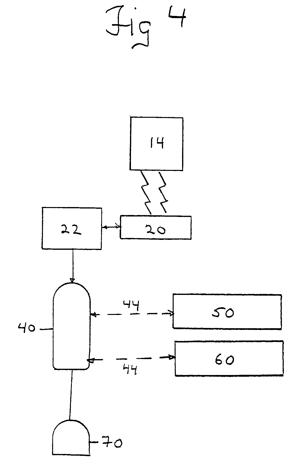 Medical implant device with RFID tag and method of identification of device