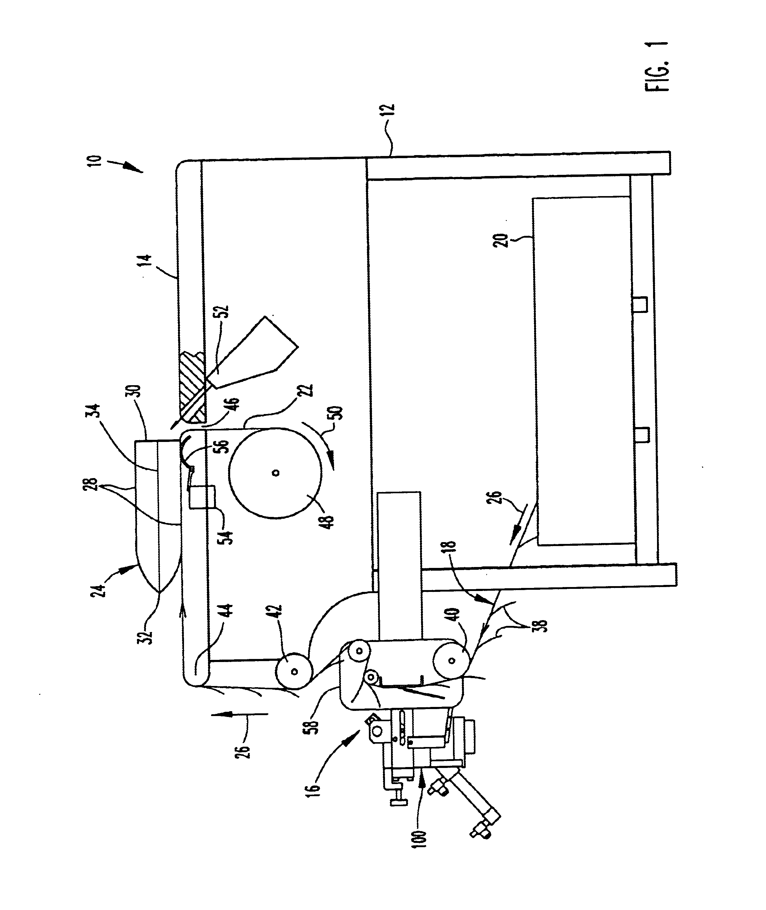 Printer for shingled bags and method