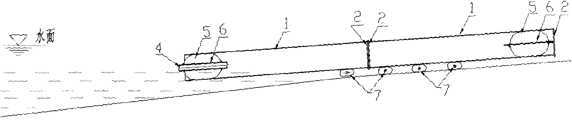 Method for installing pipelines assisted by air bags