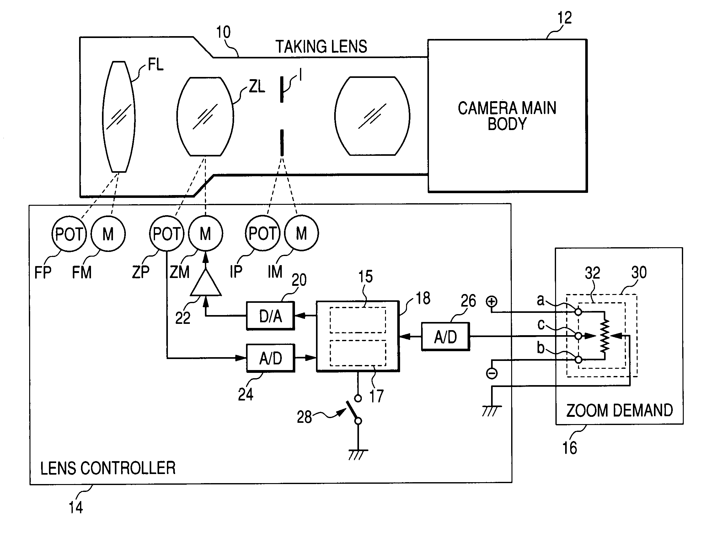 Lens control system, lens controller, and operating apparatus