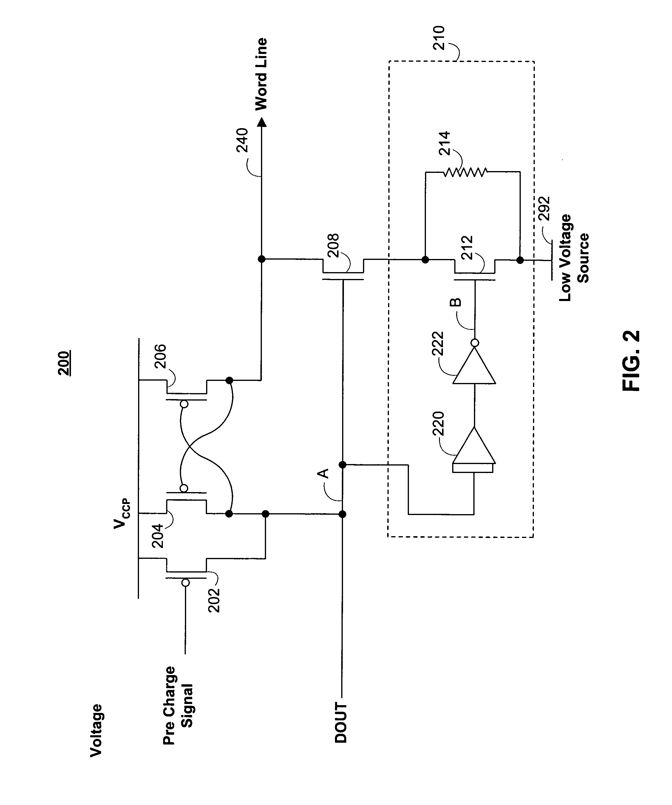 Word line driver circuitry and methods for using the same