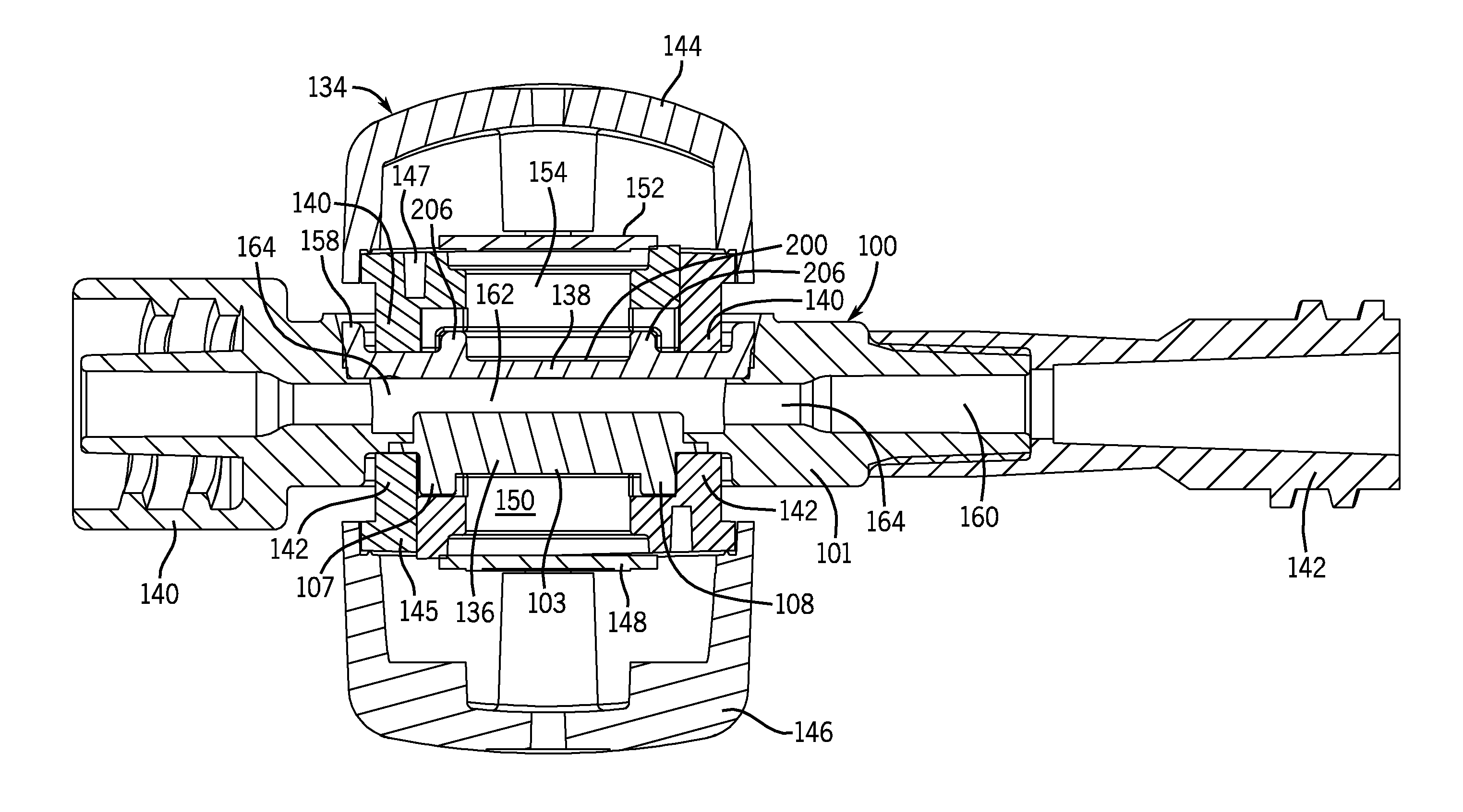 Shrouded sensor clip assembly and blood chamber for an optical blood monitoring system