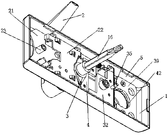 Novel door lock panel handle