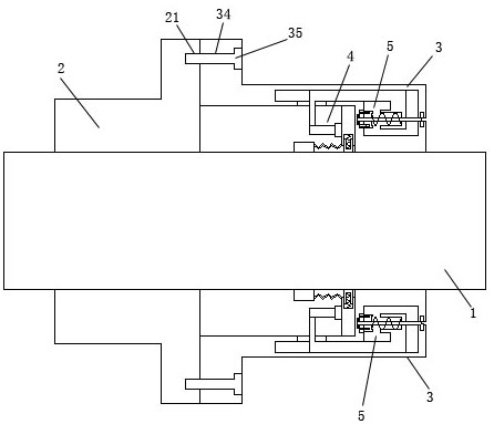 Radial and axial double-seal pressing type stern shaft sealing piece