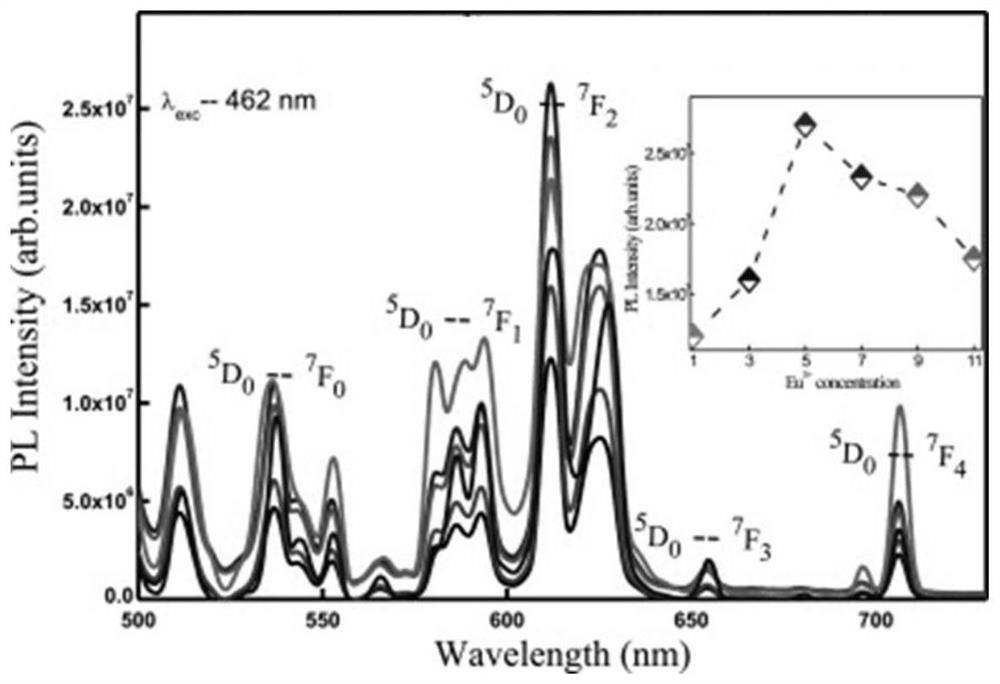 Fluorescent powder applied to electrochemical detection as well as preparation and application methods thereof