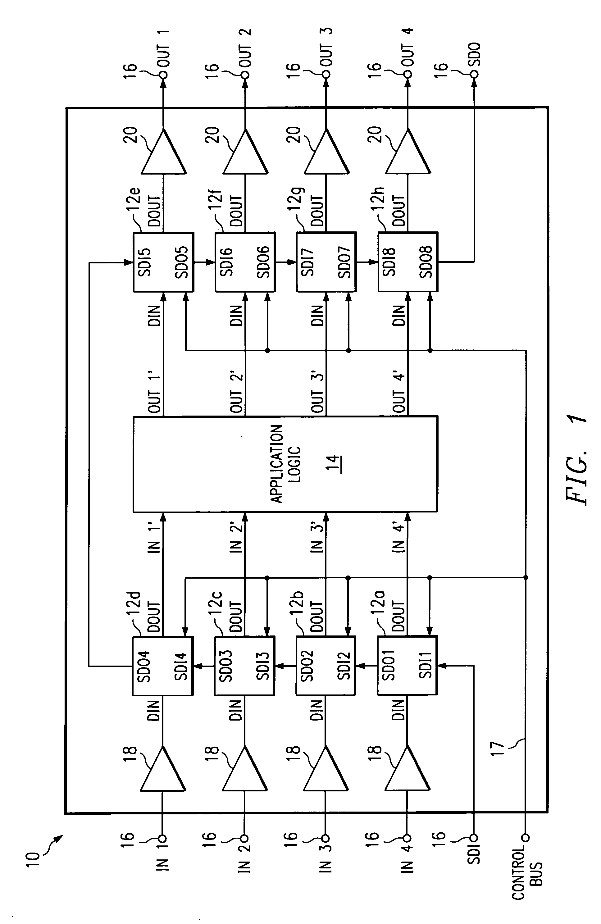 Changing scan cell output signal states with a clock signal