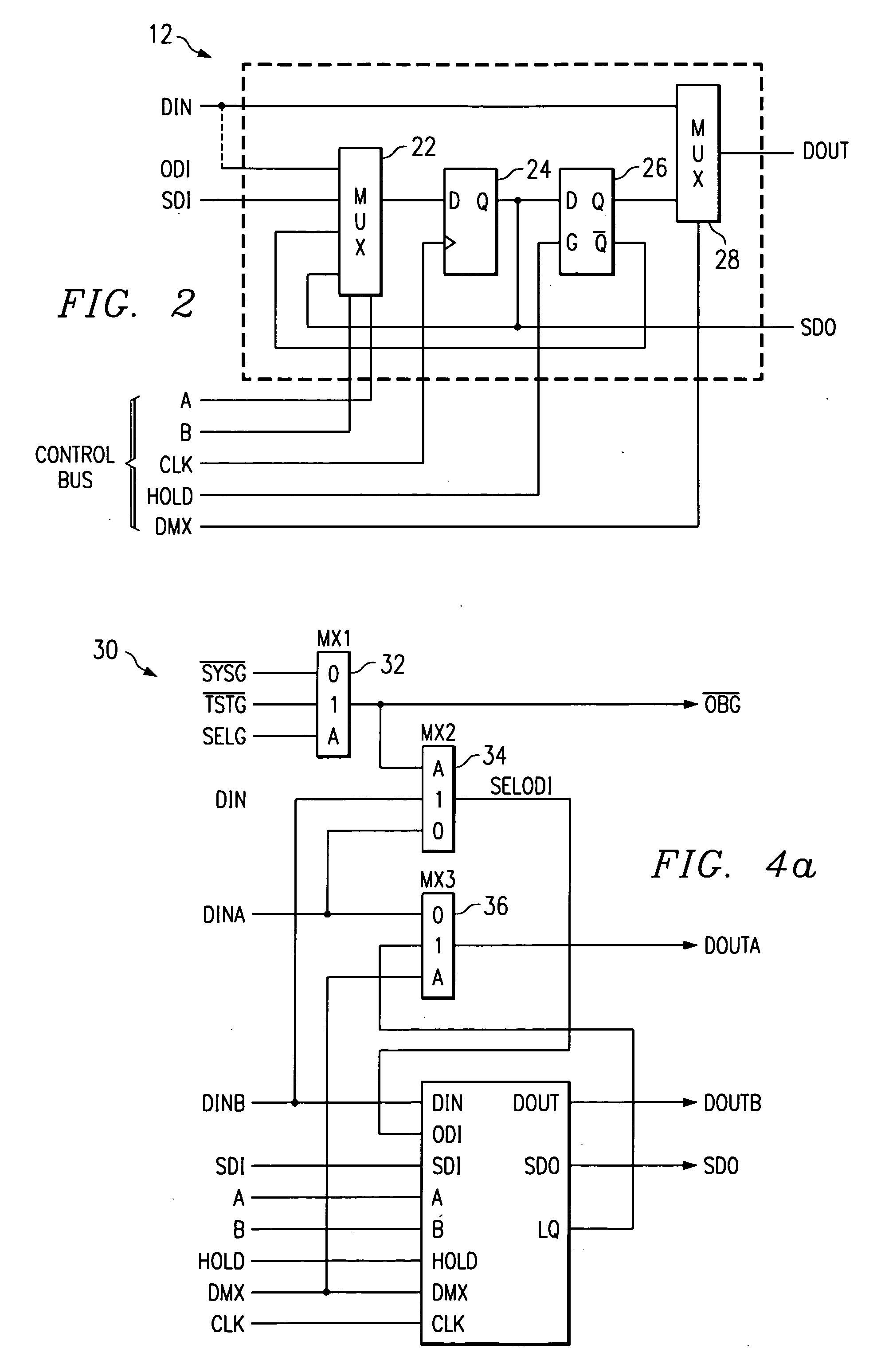 Changing scan cell output signal states with a clock signal