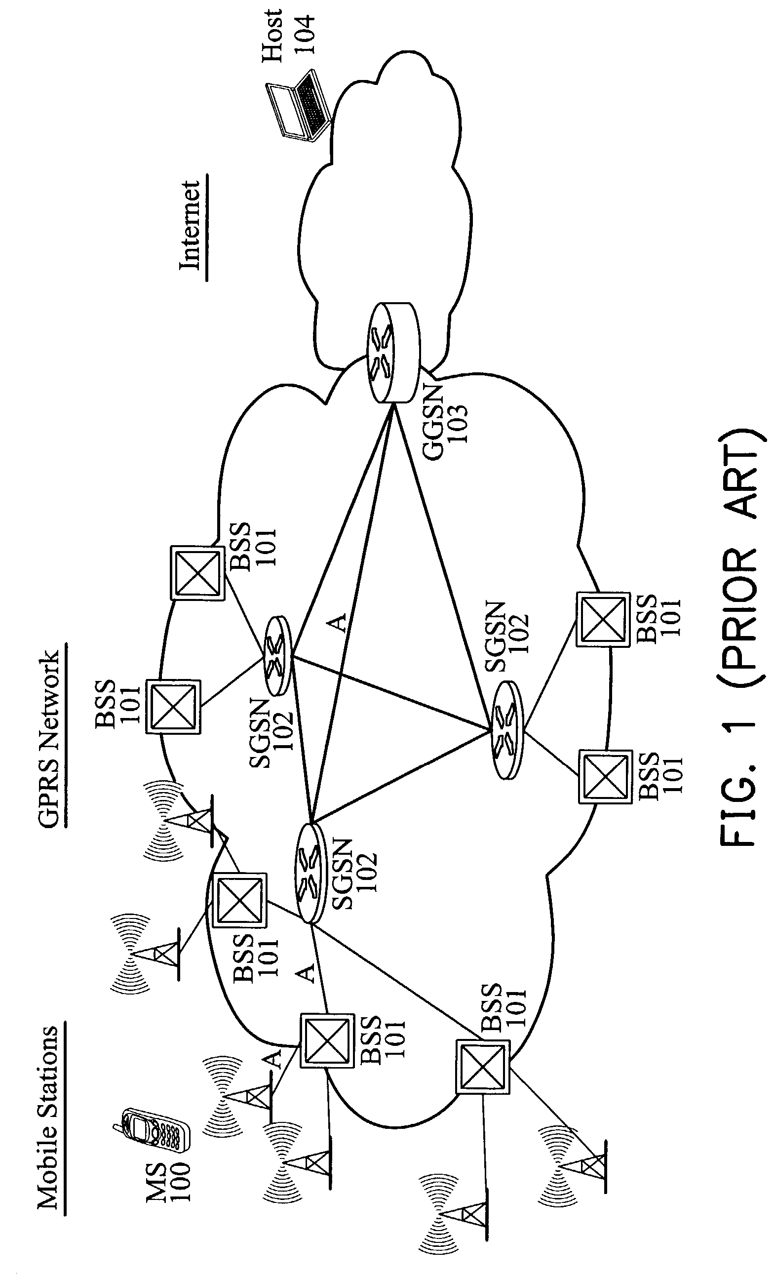 Re-allocation method for a distributed GGSN system