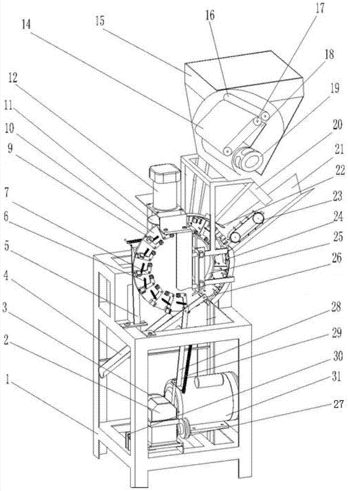 Automatic rotating disc type cocoon cutting machine