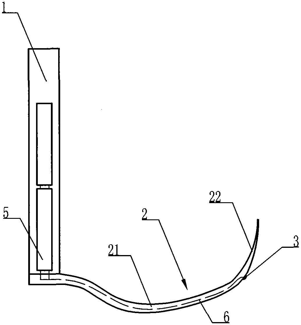 Laryngeal mask implantation device