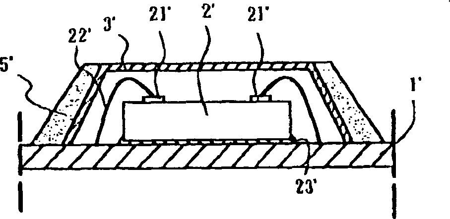 High radiation miniature package for semiconductor chip