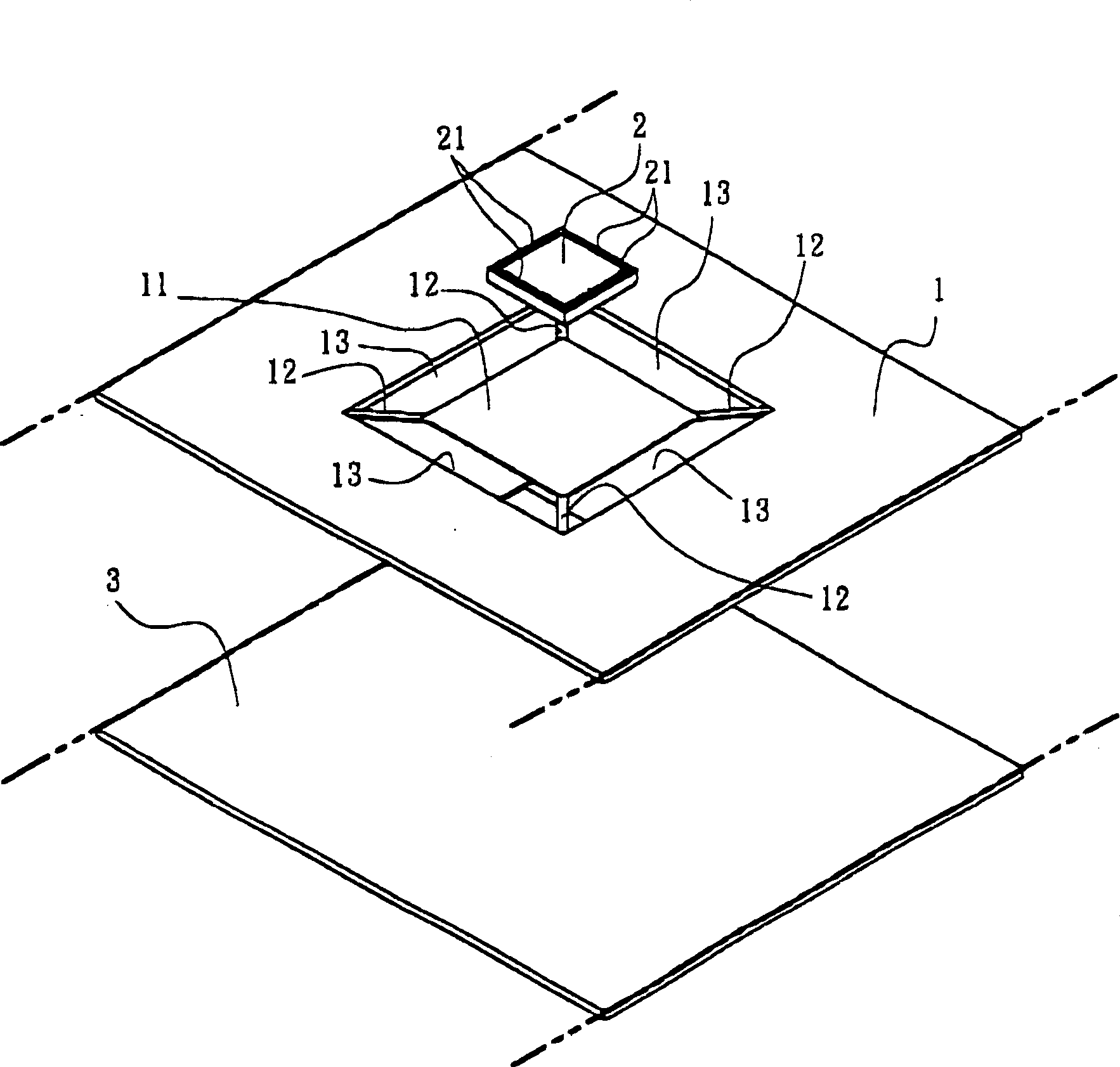 High radiation miniature package for semiconductor chip