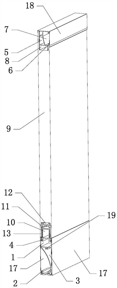 Fabricated partition wall and partition and compartment manufactured by applying partition wall