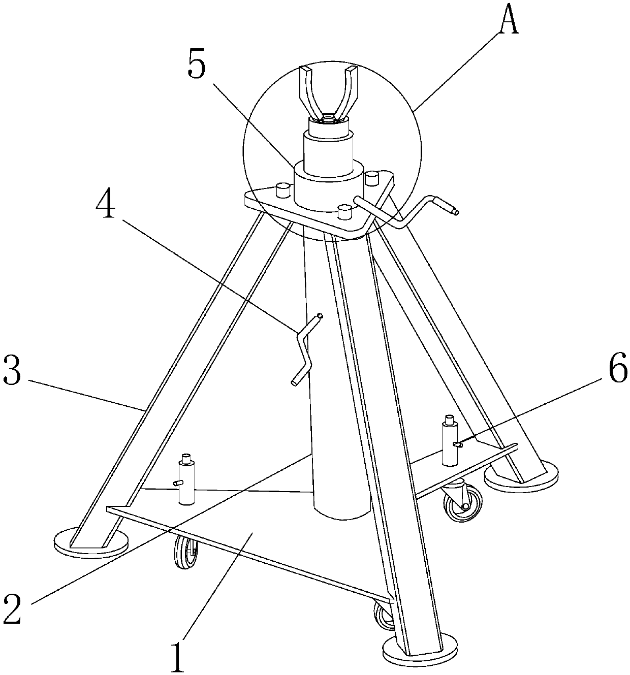 Insulation supporting device for power construction