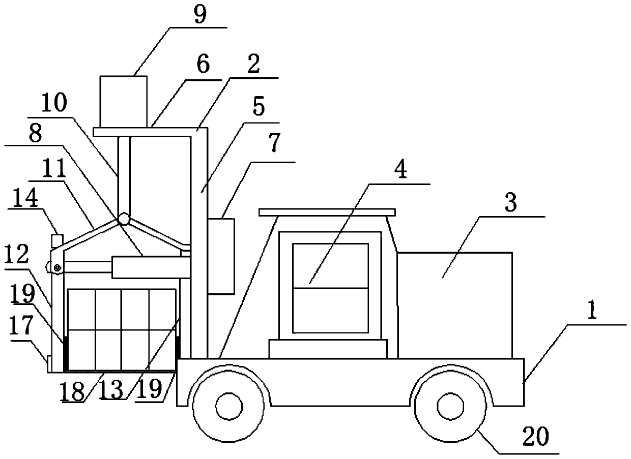 A grabbing machine for aerated brick handling