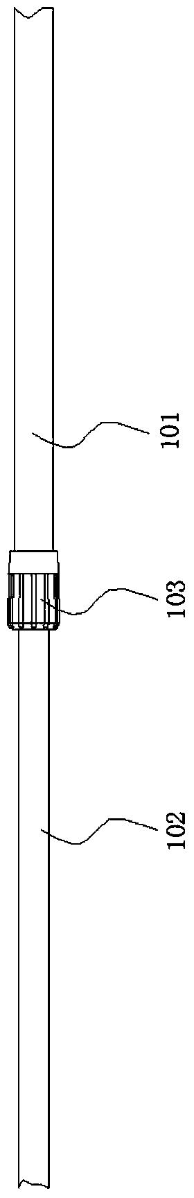 Two-way automatic locking device in the tube