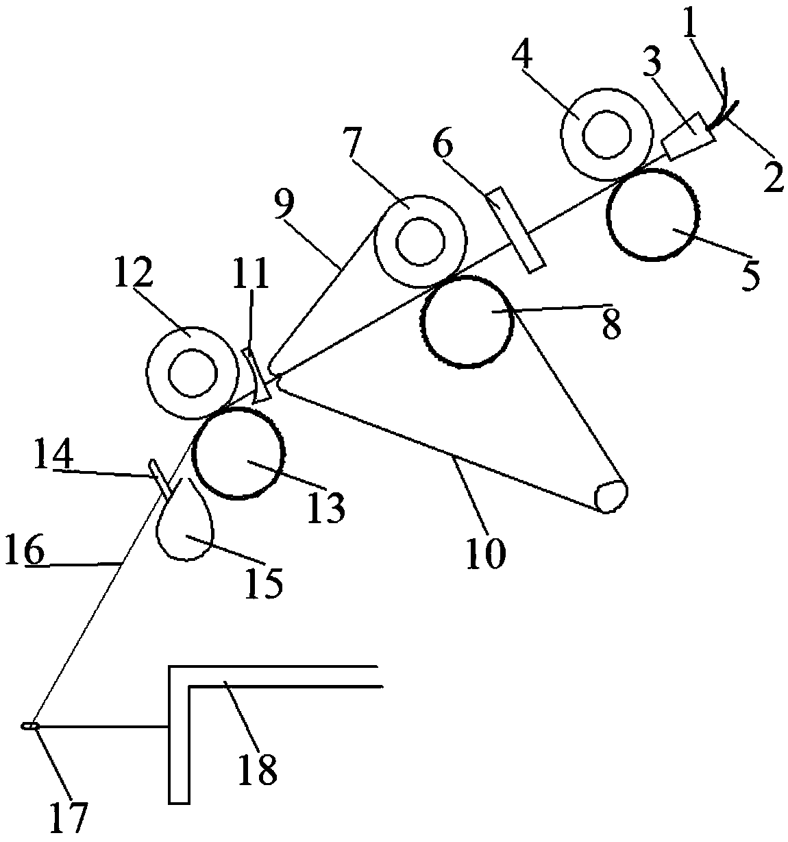 Cashmere roving dual-region drafting and spun milk sliminess drafting siro-spinning device and method