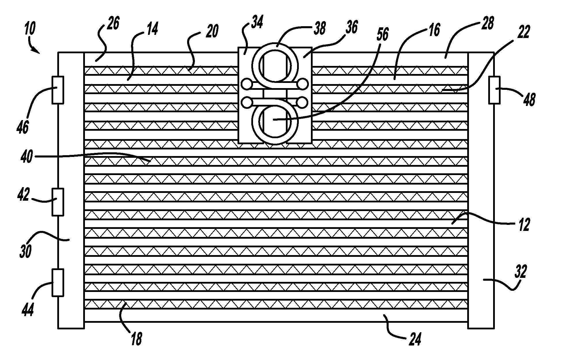 Low thermal strain multi-cooler