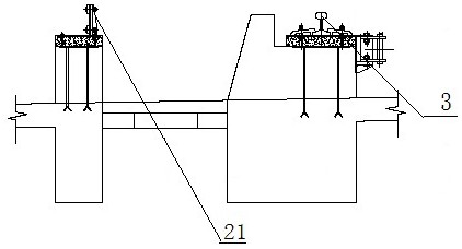 Installation method of reversible annular material distributing machine