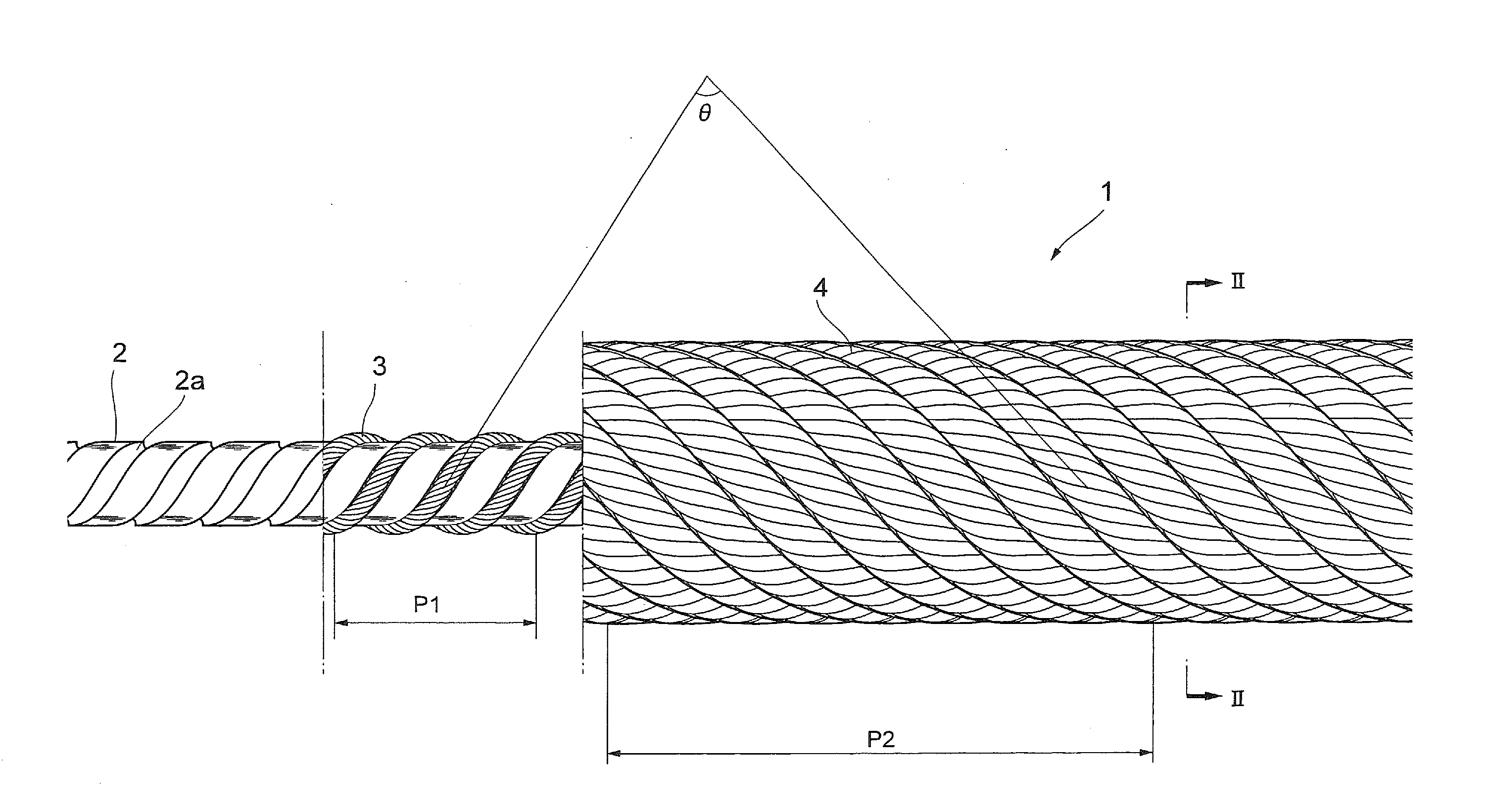 Hybrid core rope