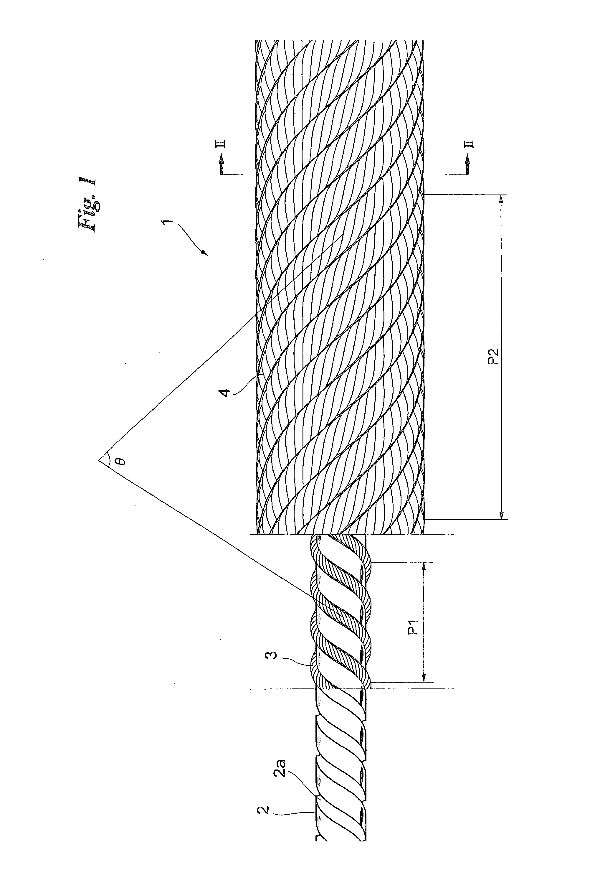 Hybrid core rope