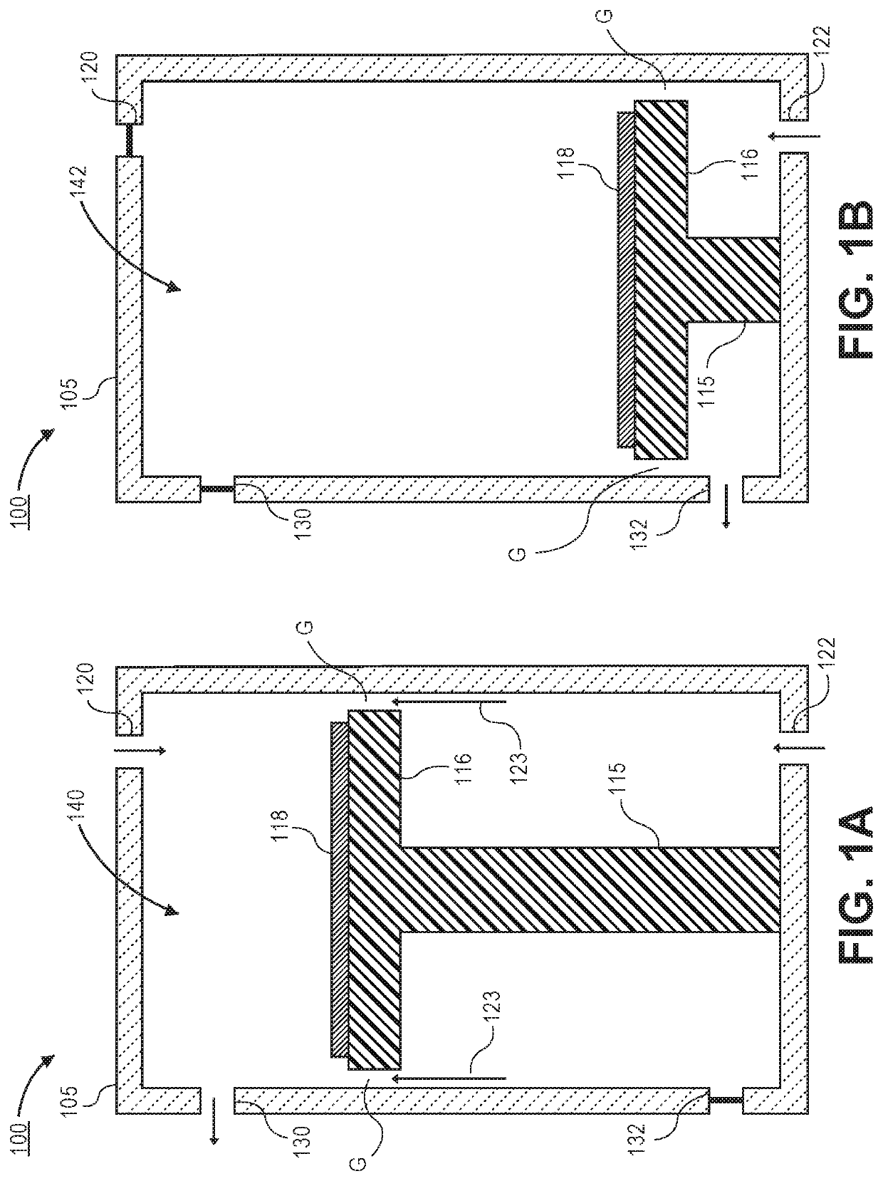 Single process volume to perform high-pressure and low-pressure processes with features to reduce cross-contamination