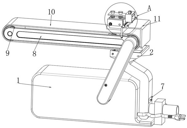 Sand belt machine for wood processing