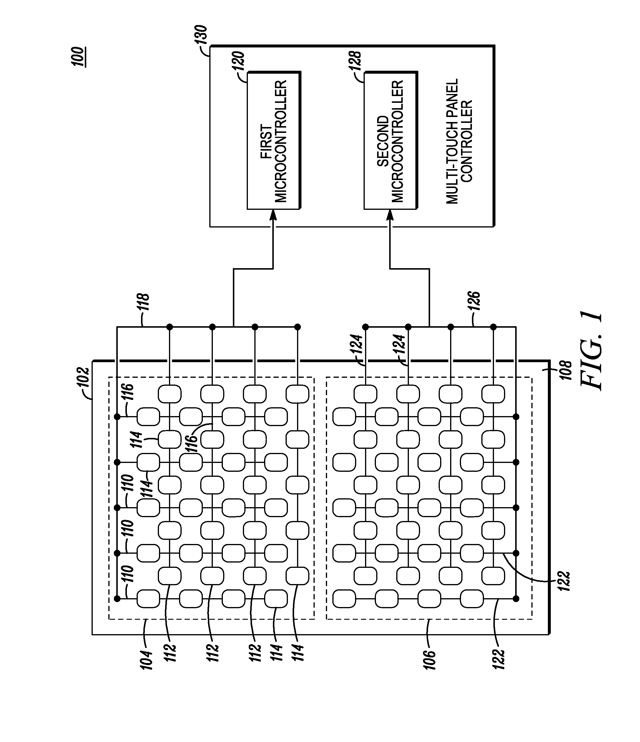 Multi-Touch Detection Panel with Disambiguation of Touch Coordinates