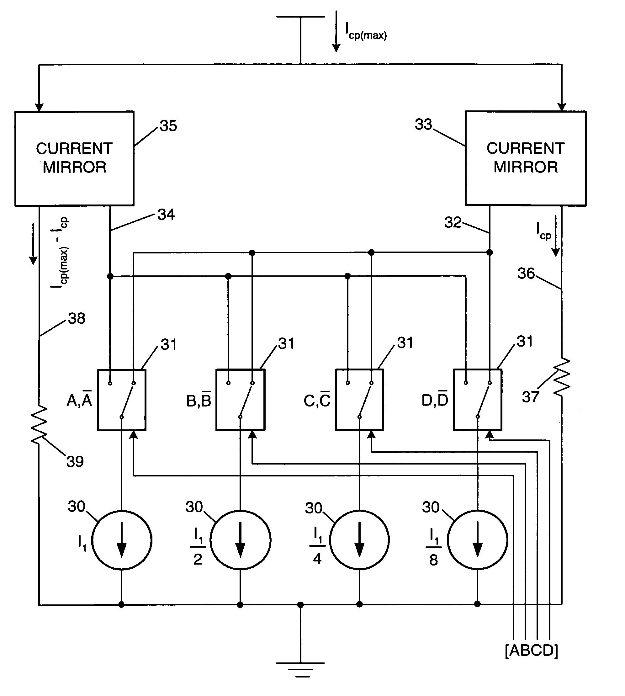 Charge pump bias network