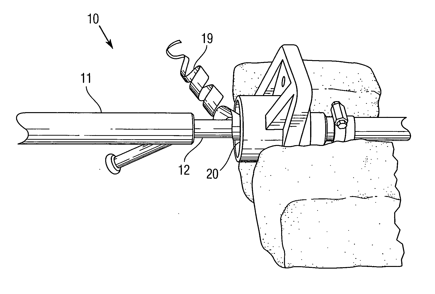 Device for stripping sheathing on unbonded post-tensioning tendons