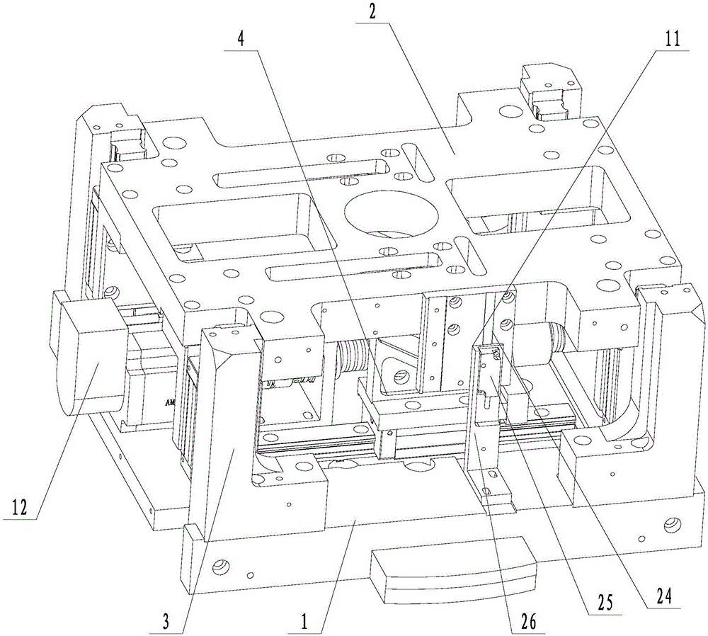 Oblique block elevating mechanism for wafer test