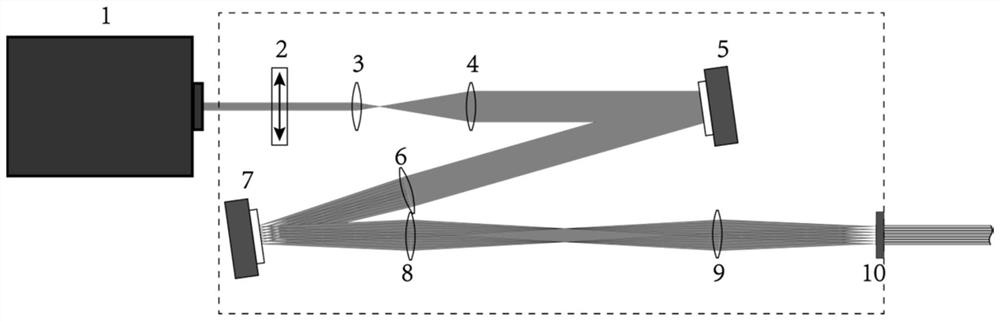 Input optical signal generating device for optical fiber array and photoetching system