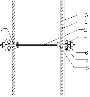 Building formwork forming structure, fasteners and construction method of building formwork