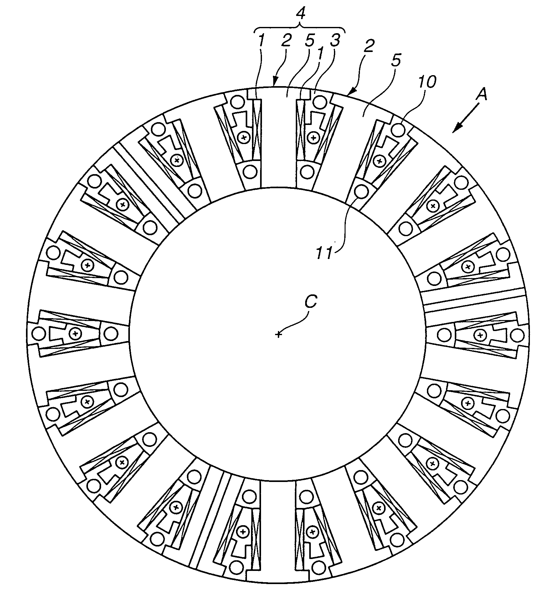 Stator for rotary electric machine