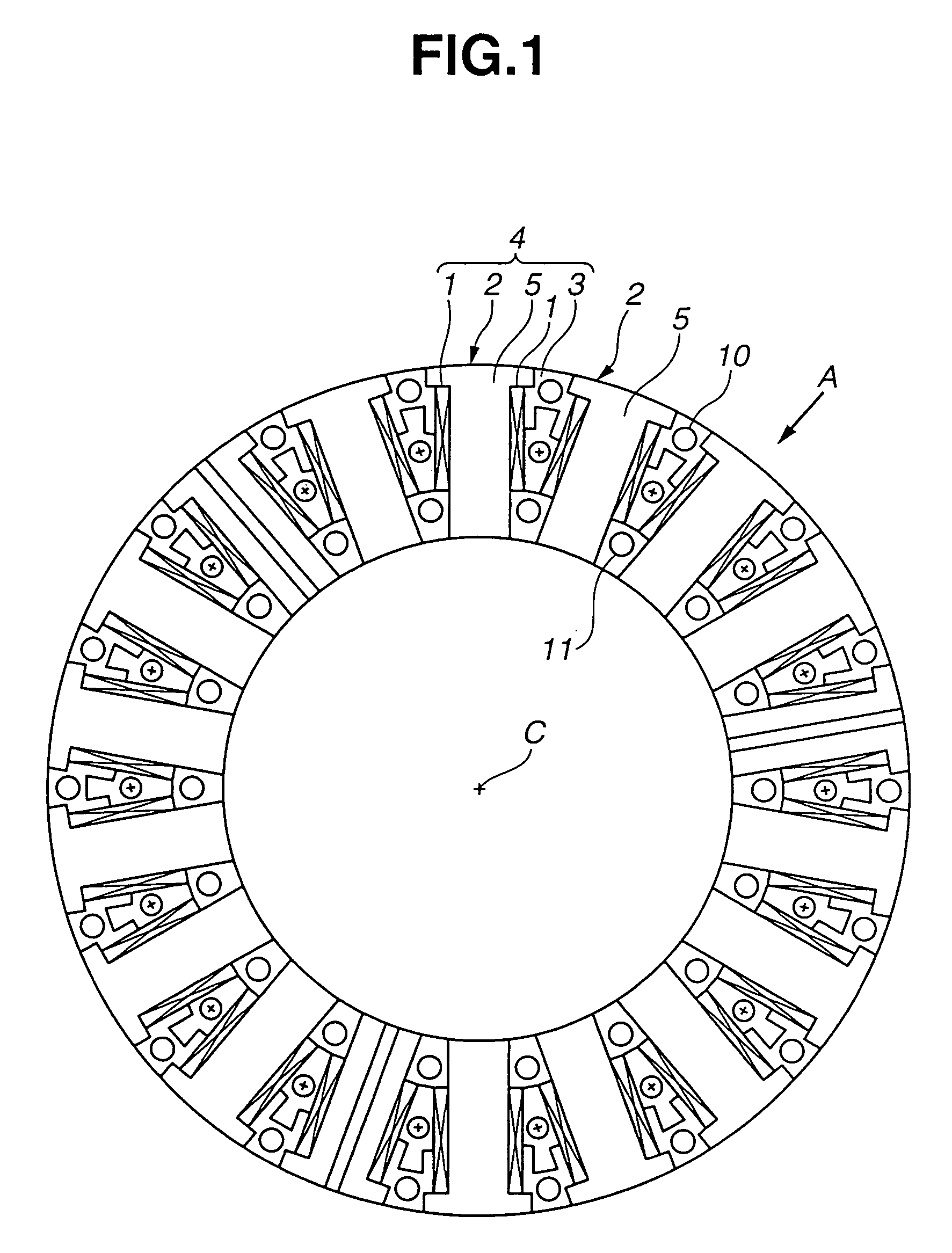 Stator for rotary electric machine