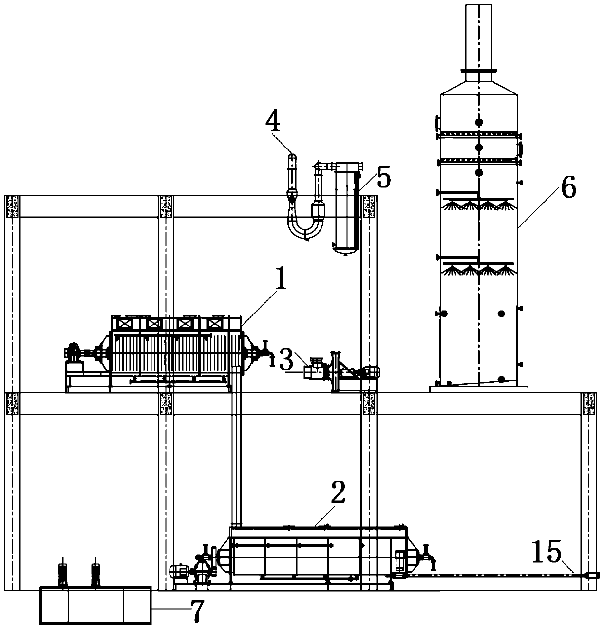 Device for utilizing desulfurization waste liquid and operation method thereof