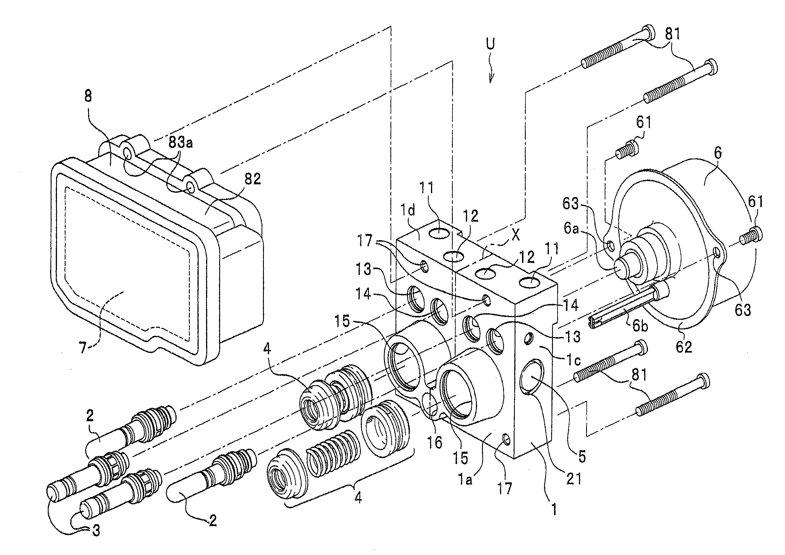 Vehicle brake hydraulic pressure control unit